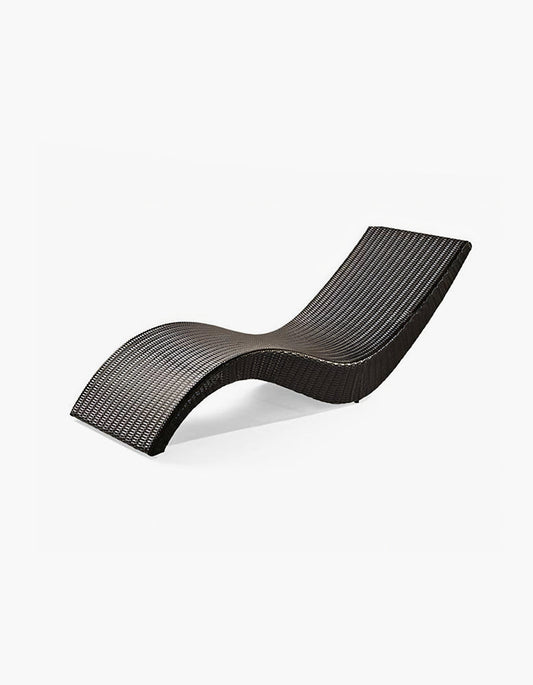 Barrow Outdoor Sun Lounger, Garden Lounger, PE Rattan