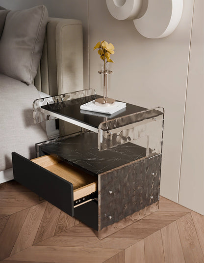 Arora Bedside Table With Spacious Storage