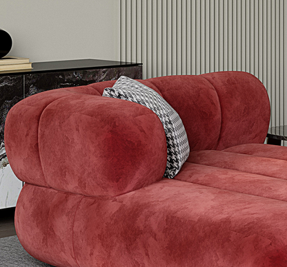 Anouk Modern Red Modular Sofa, Three/ Two Seater Sofa-DC Concept-DC Concept