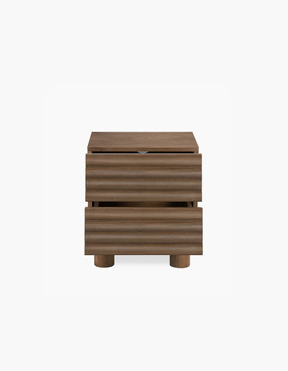 Clancy 2 Drawer Bedside Table, Wood