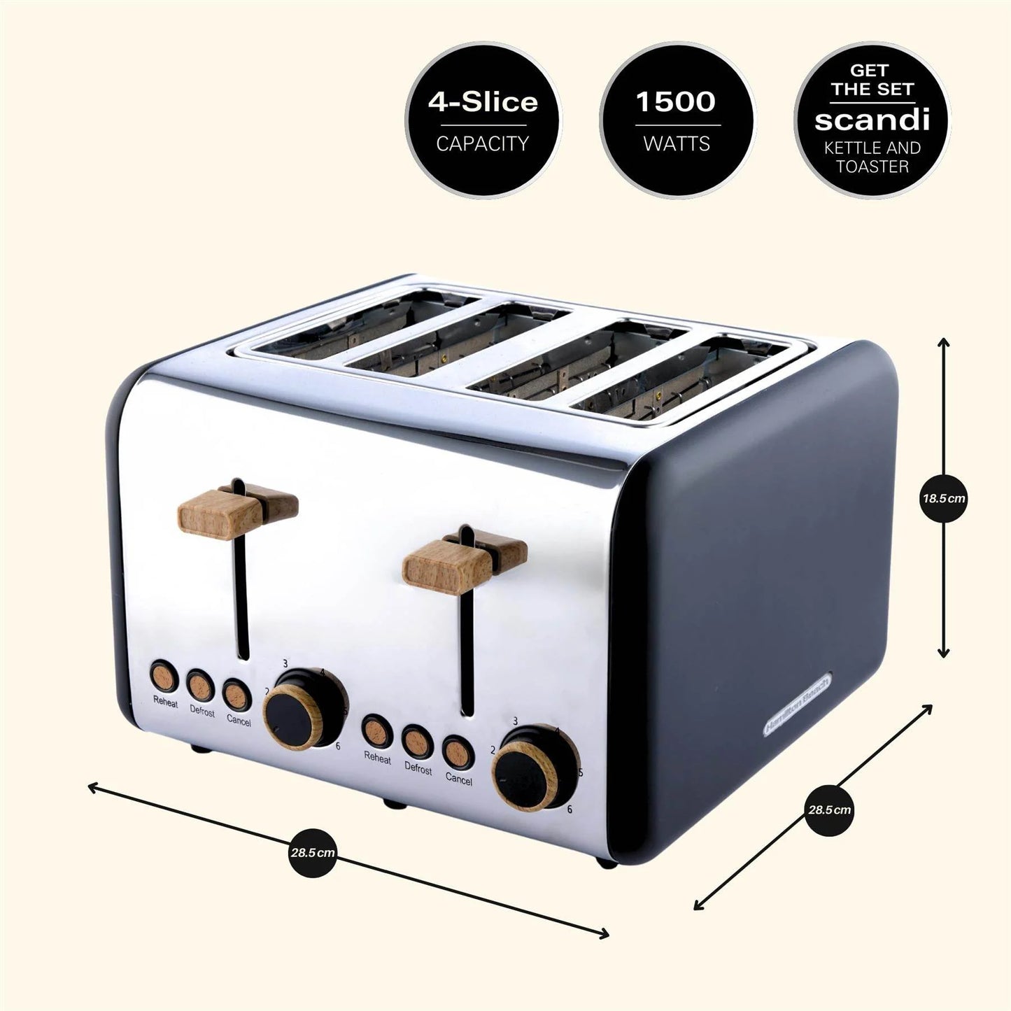 Hamilton Beach 4 Slice Scandi Toaster