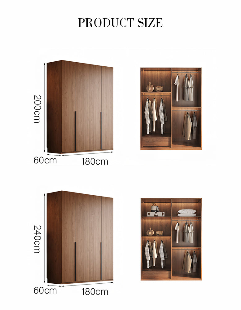 Popescu Wardrobe, Tall Wardrobe, Wood