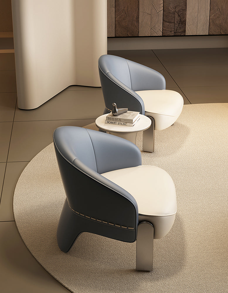 Pappas Livining Room Armchair, Real Leather