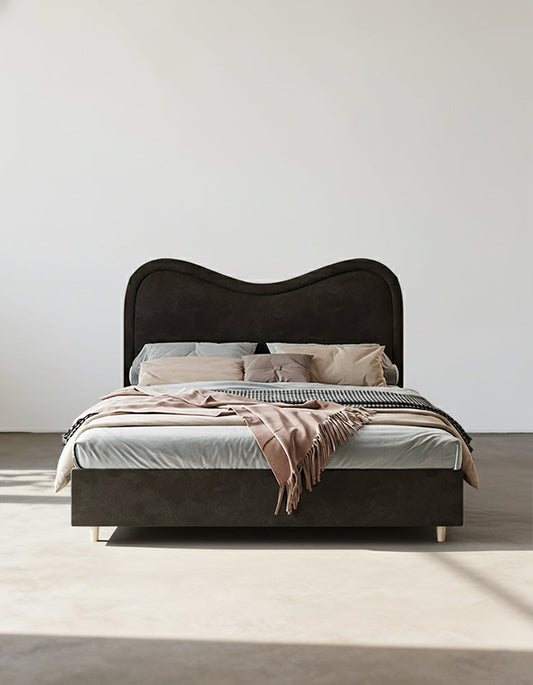 Baeyer King Size / Super King Size Bed, Velvet-DC Concept-DC Concept