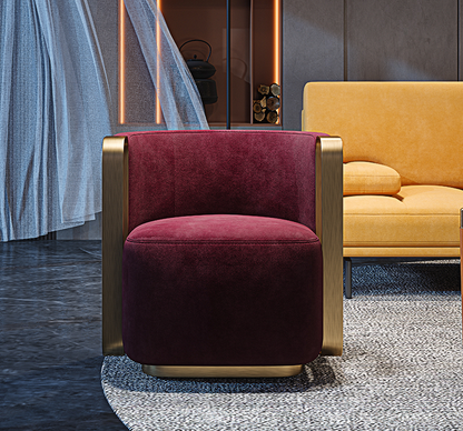 Thaddea Vintage Armchair, Red