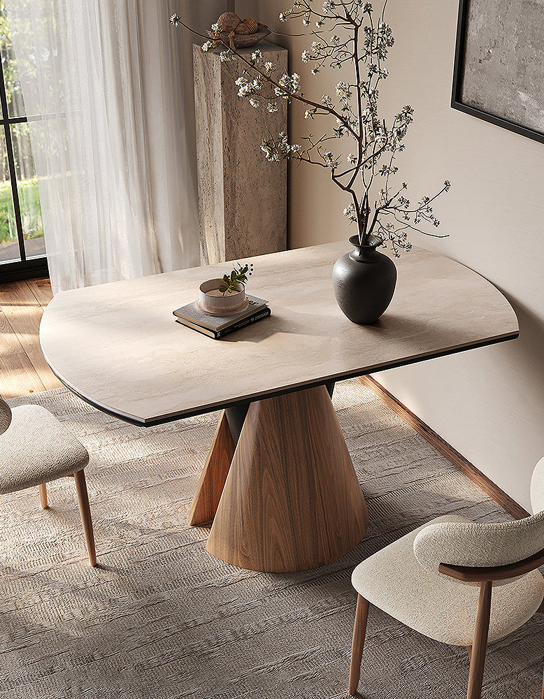 Becerra Foldable Round Dining Table, Wood