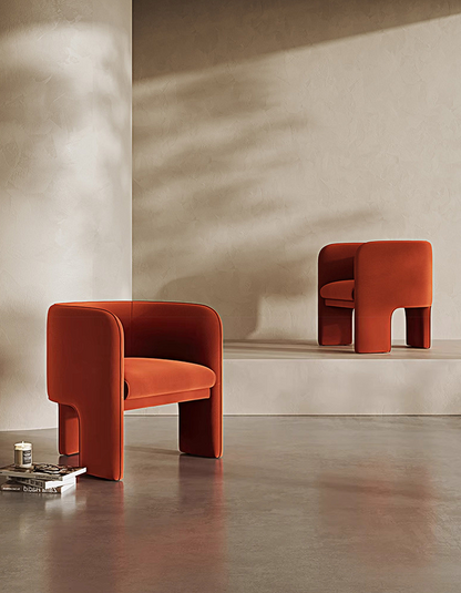 Woodsen Lobby Lounge Chair, Red