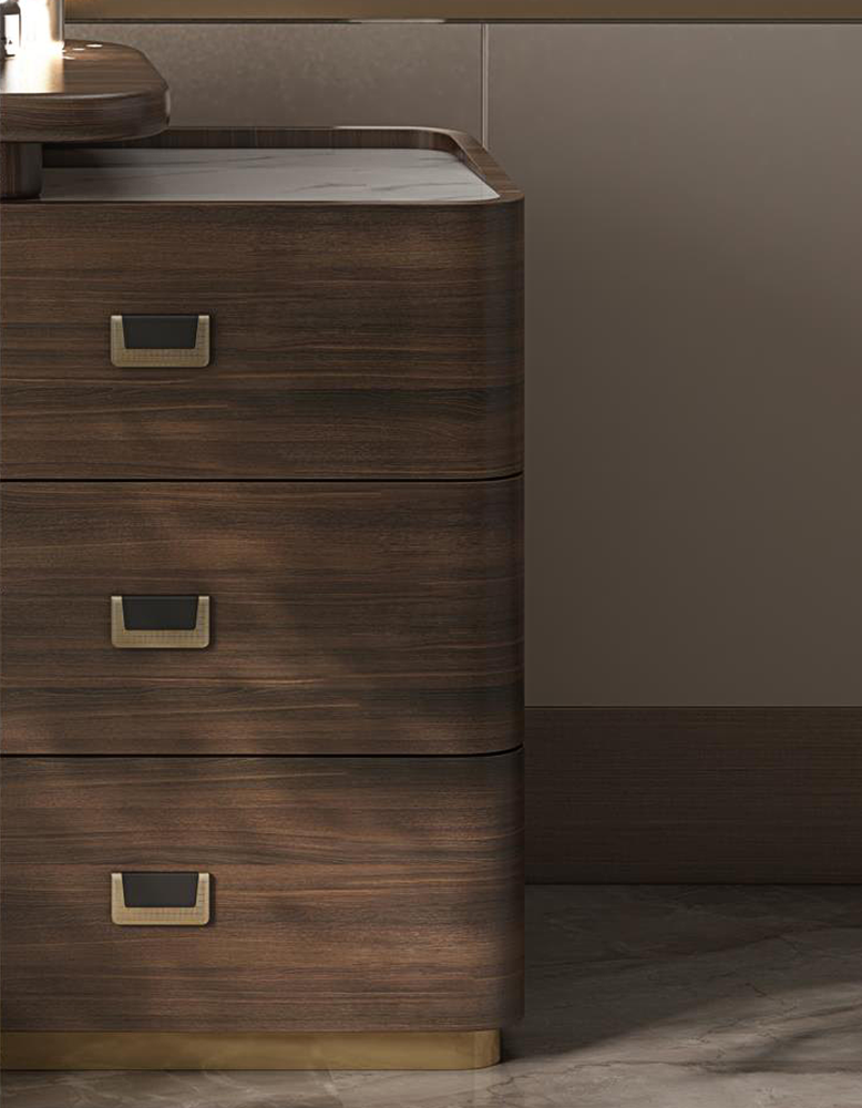 Harvey Dressing Table With Side Drawer-DC Concept-DC Concept