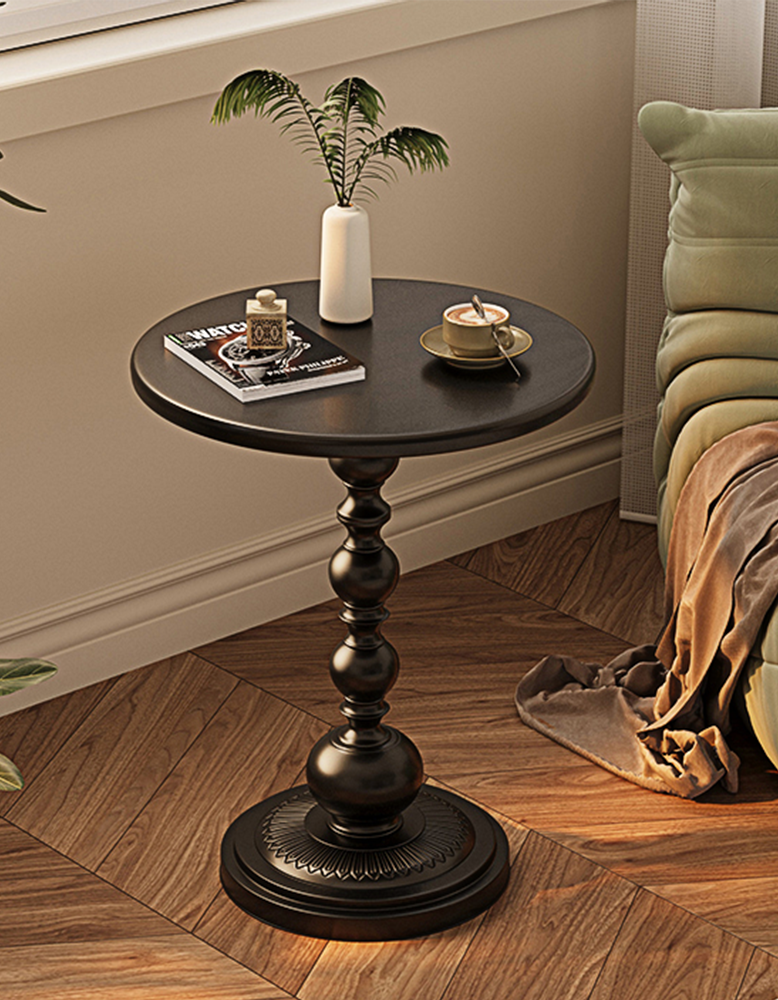 Percival Small Round Side Table, Black or White-DC Concept-DC Concept