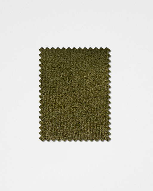 Olive Green-05 Velvet Fabric Swatch