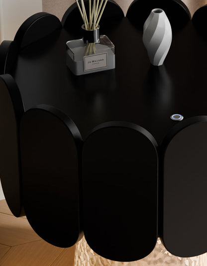 Thapa Bedside Table With Storage & Light Strip