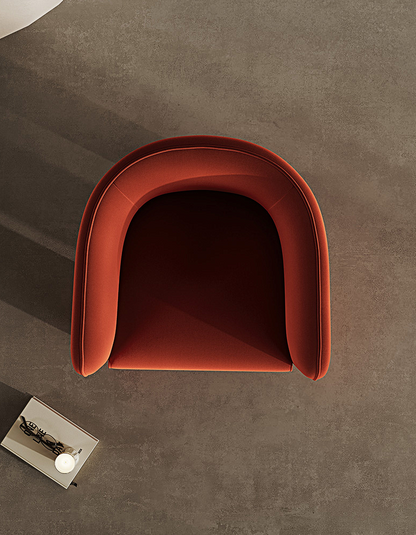 Woodsen Lobby Lounge Chair, Red