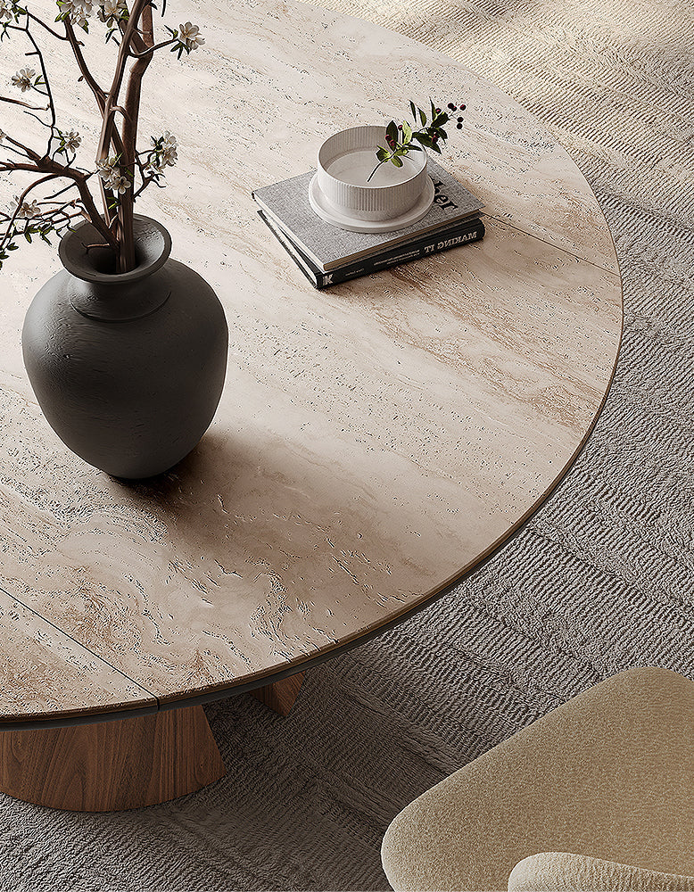 Becerra Foldable Round Dining Table, Wood