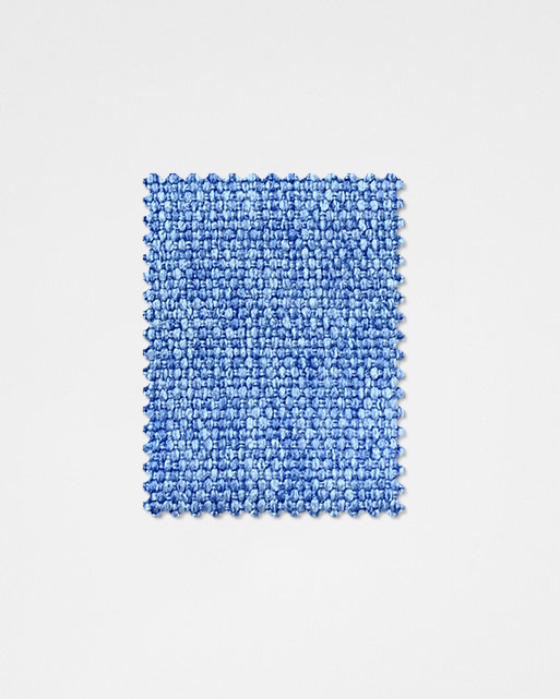 Dodger Blue-06 Linen Fabric Swatch