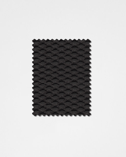 Black-06 | 3D Solid Knitted Cotton Swatch
