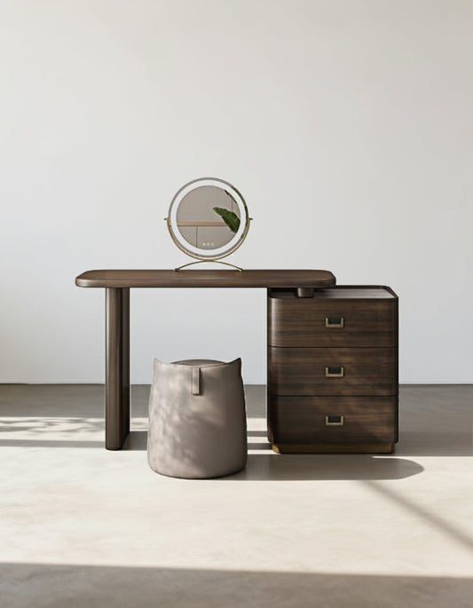 Harvey Dressing Table With Side Drawer-DC Concept-DC Concept