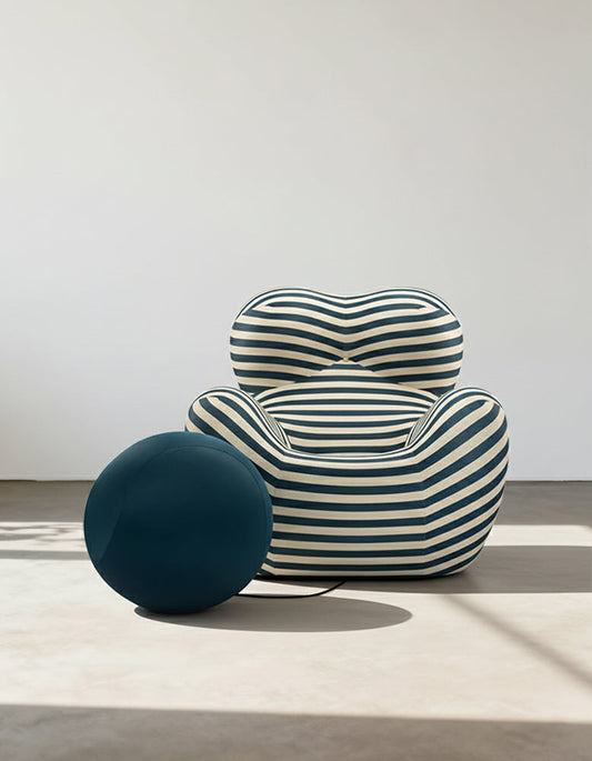 Up50 Armchair With A Ball Stool, Blue&Red-DC Concept-DC Concept
