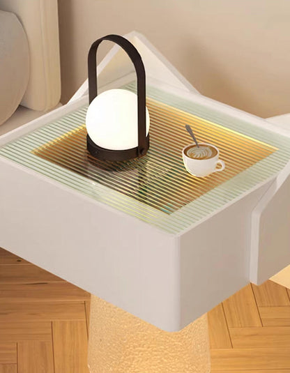 DiMarco Bedside Table With Storage & Light Strip