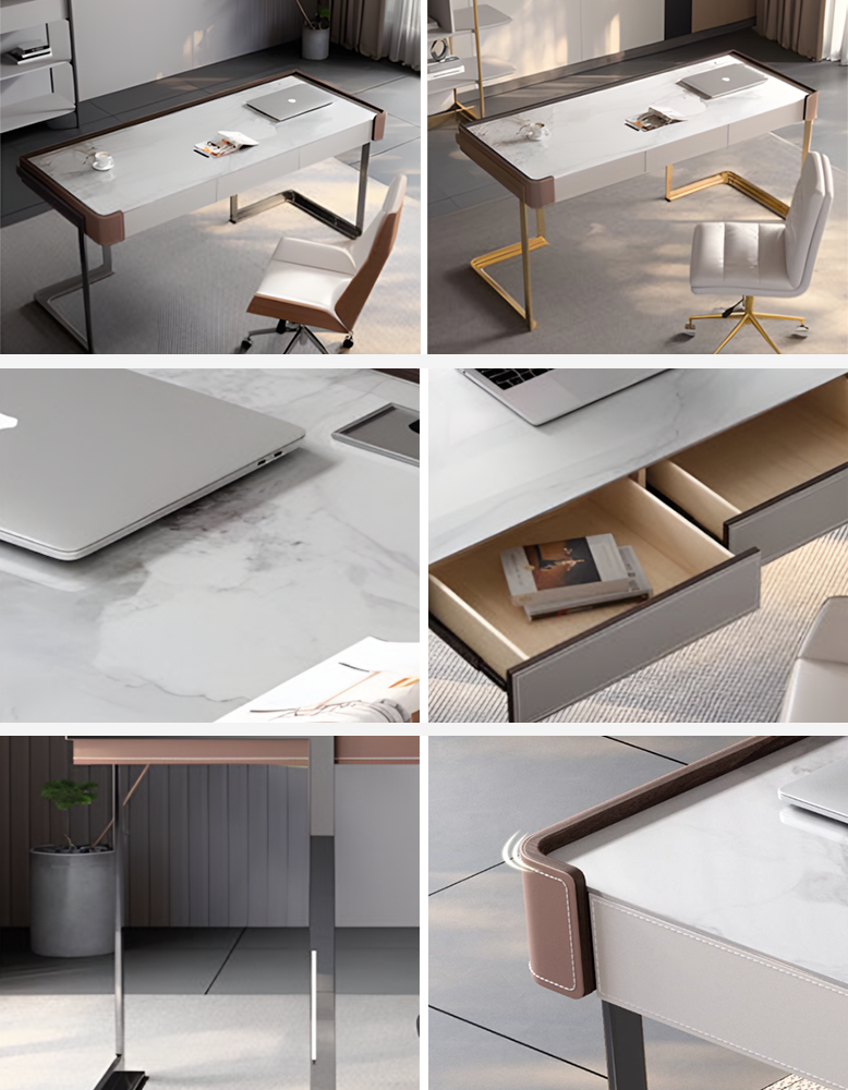 Hank Office Desk, Sintered Stone-DC Concept-DC Concept