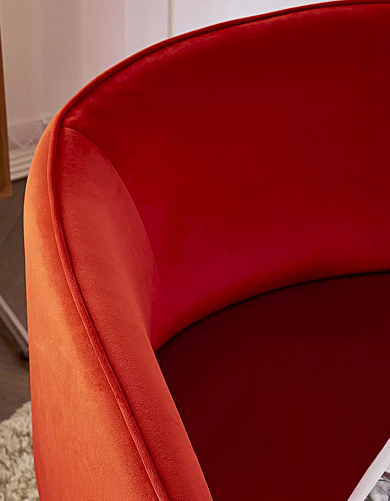 Woodsen Lobby Lounge Chair, Red
