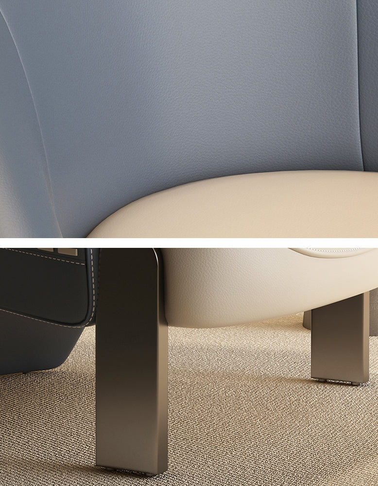Pappas Livining Room Armchair, Real Leather