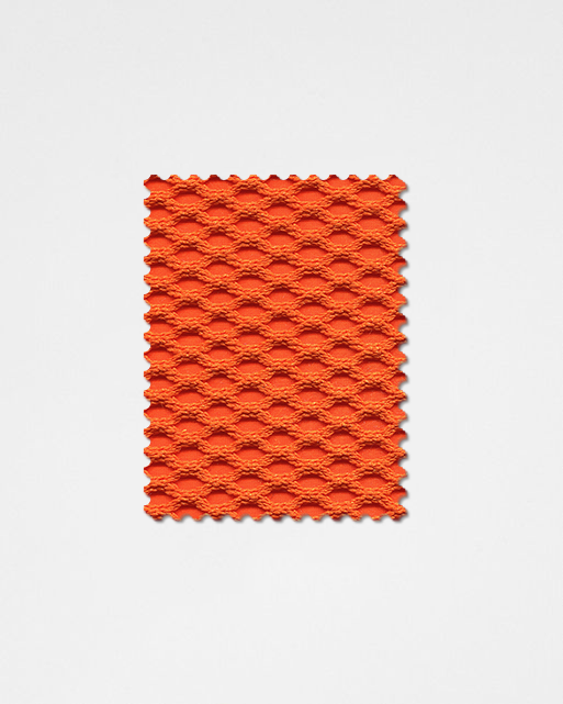 Orange Red-08 | 3D Solid Knitted Cotton Swatch