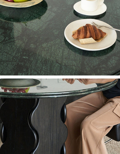 Quintero Dining Table Round, Marble Or Travertine