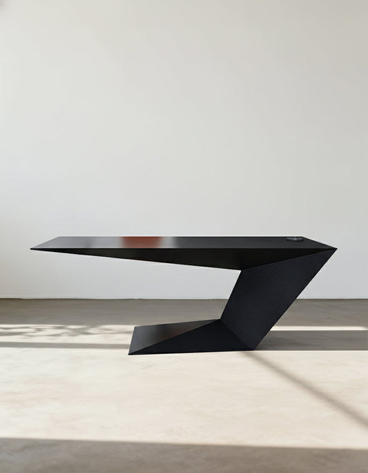 Ines Modern Office Desk For Home, Black Wood-DC Concept-DC Concept