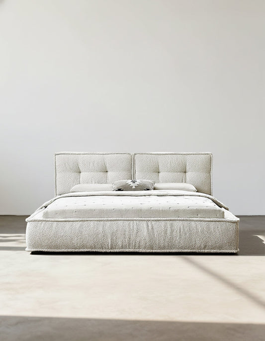 Yuki King Size Bed, Super King Size, No Storage, White-DC Concept-DC Concept