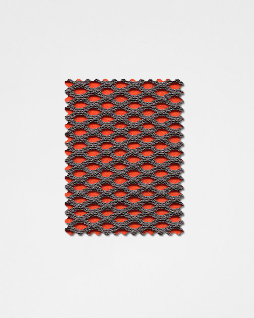 Deep Red-orange-09 | 3D Solid Knitted Cotton Swatch