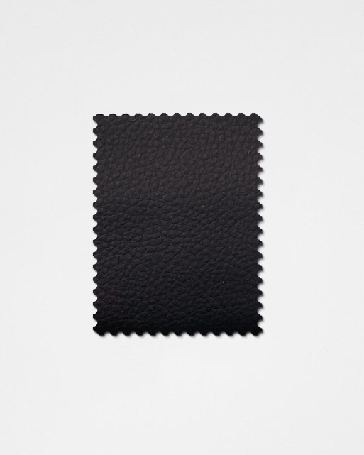 Black-09 Real Leather Fabric Swatch