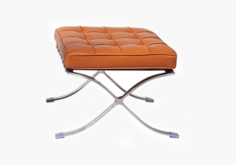 Barcelona Ottoman, Real Leather