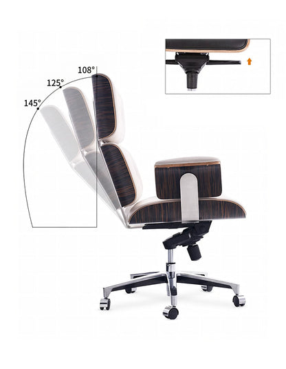 E69 High Back Office Chair, Black (with little rust on the metal)