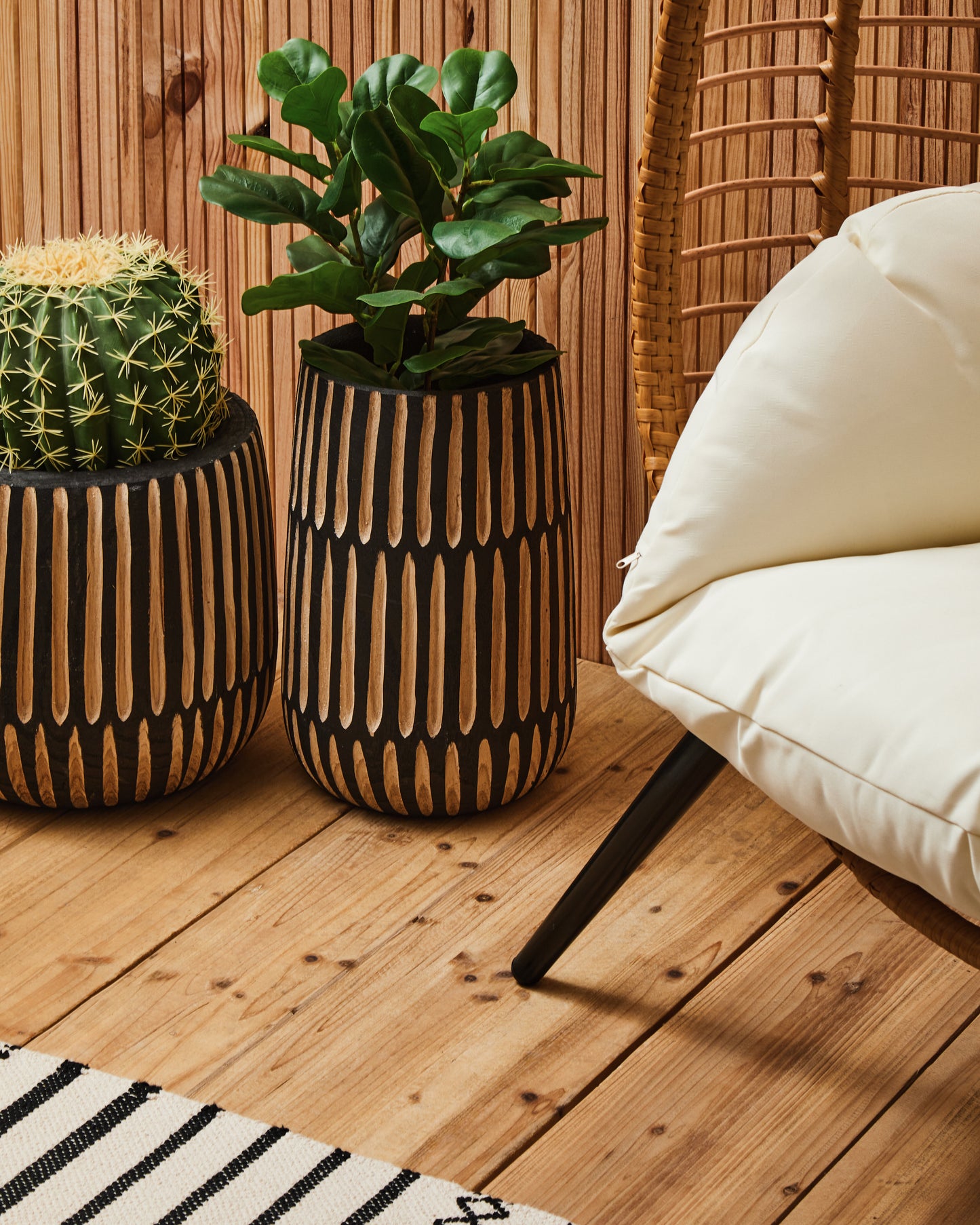 Goa Natural Rattan Effect Garden Chair