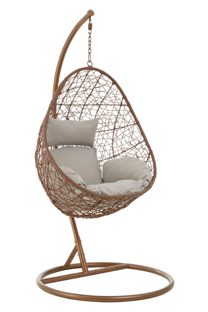 Gujarat Brown Rattan Hanging Chair
