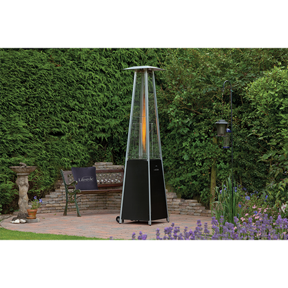 Tahiti II Black Pyramid Flame Heater