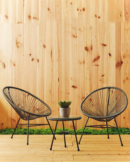 Melbourne Rattan 3 Piece Patio Set