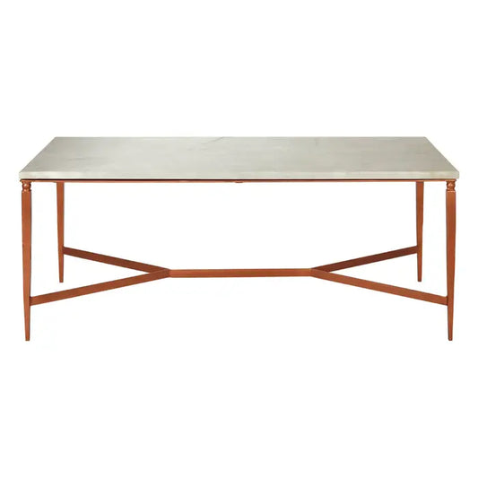 Naples White Marble Top Coffee Table