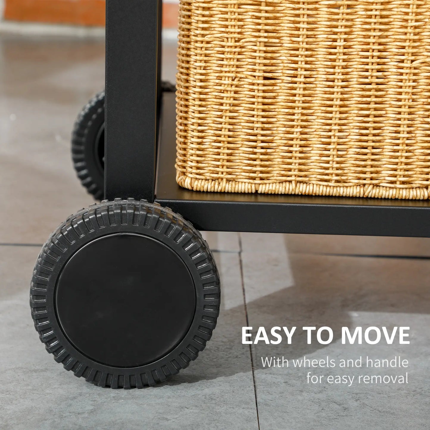 Outsunny Adjustable Charcoal Pan BBQ