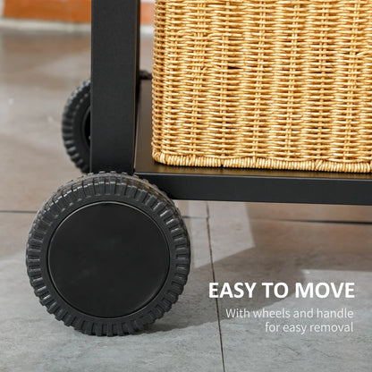 Outsunny Adjustable Charcoal Pan BBQ