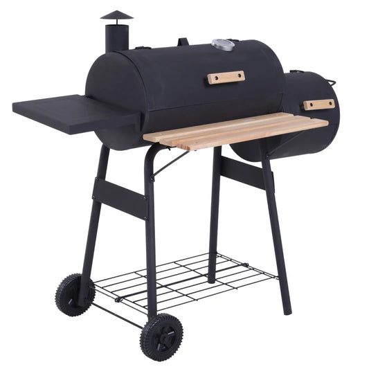 Outsunny Portable Charcoal BBQ Grill and Smoker