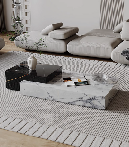 Giuli Marble Coffee Table Set, Stone｜ DC Concept