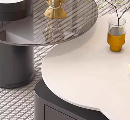 Aroma Flower Nesting Coffee Table, White Top｜ DC Concept