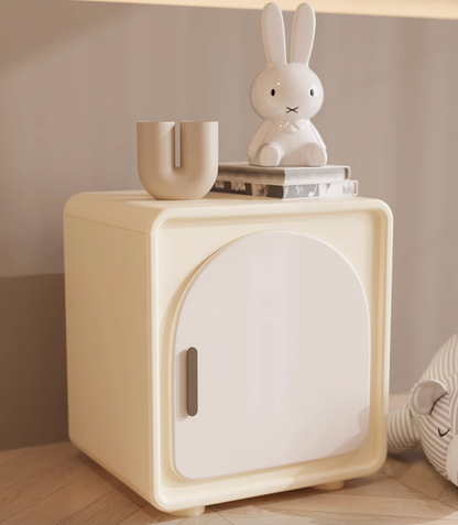Sunset Serenade Bedside Table, White｜ DC Concept