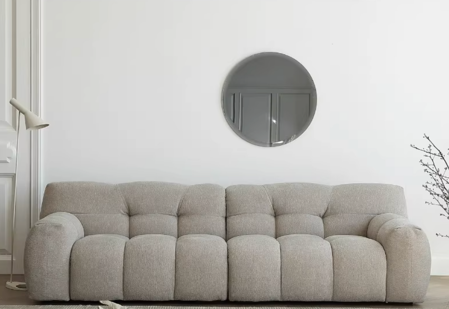 Cora Candy Three Seater Sofa, White｜ DC Concept