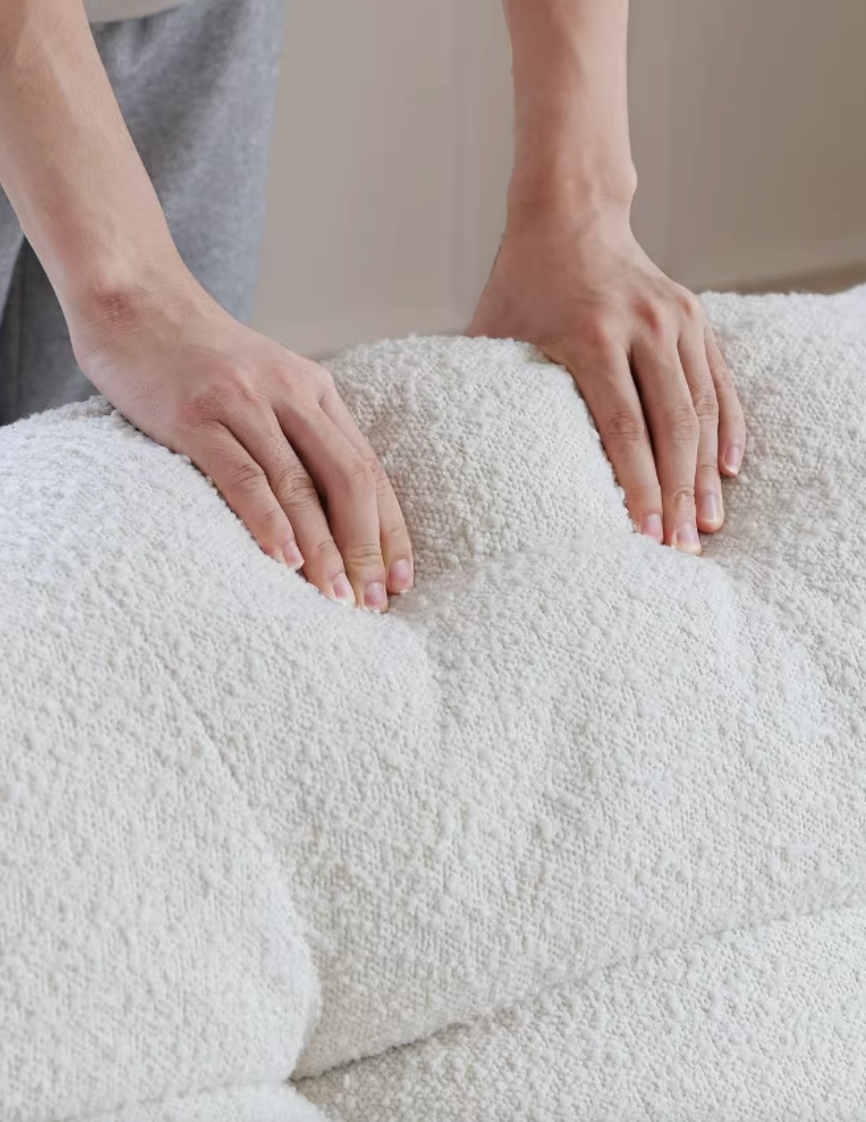 Cora Three Seater Sofa, Boucle-DC Concept-DC Concept