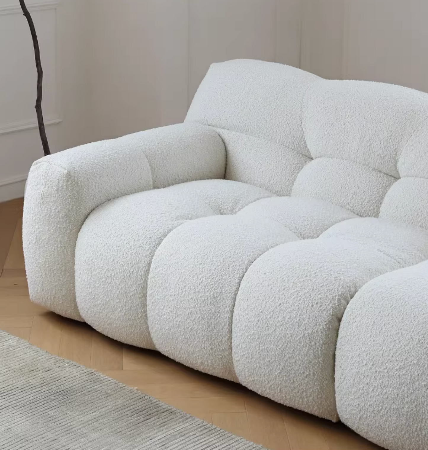 Cora Three Seater Sofa, Boucle-DC Concept-DC Concept
