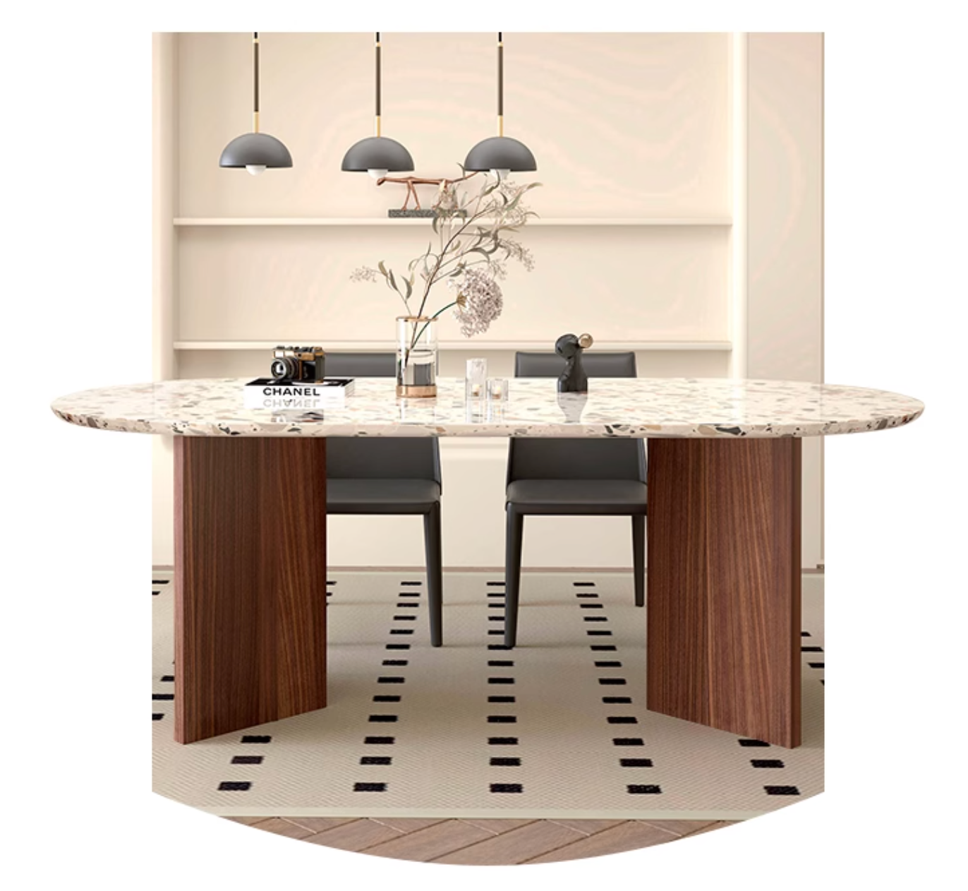Lynette Dining Table, Terrazzo