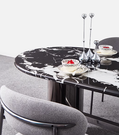 Meroy Dining Table, Marble