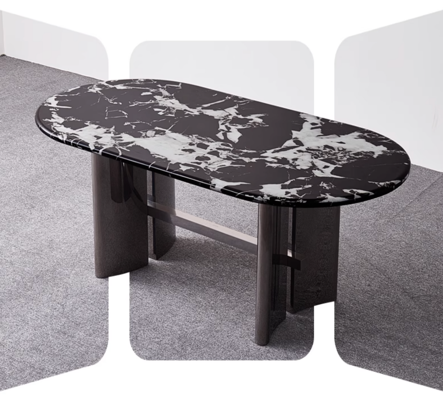 Meroy Dining Table, Marble